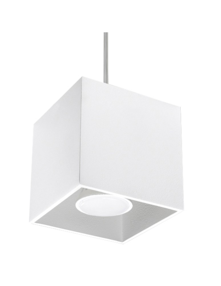 Sollux Lampa wisząca QUAD 1 biały SL.0062 Sollux Lampa wisząca QUAD 1 biały SL.0062