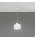 Sollux Lampa wisząca QUAD 1 biały SL.0062 Sollux Lampa wisząca QUAD 1 biały SL.0062