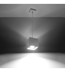 Sollux Lampa wisząca QUAD 1 biały SL.0062 Sollux Lampa wisząca QUAD 1 biały SL.0062