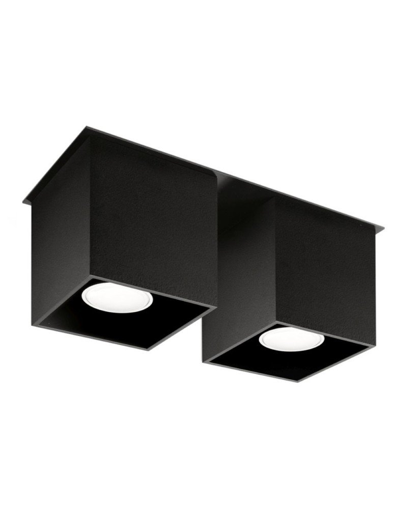 Sollux Plafon QUAD 2 czarny SL.0063