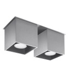 Sollux Plafon QUAD 2 szary SL.0064 Sollux Plafon QUAD 2 szary SL.0064