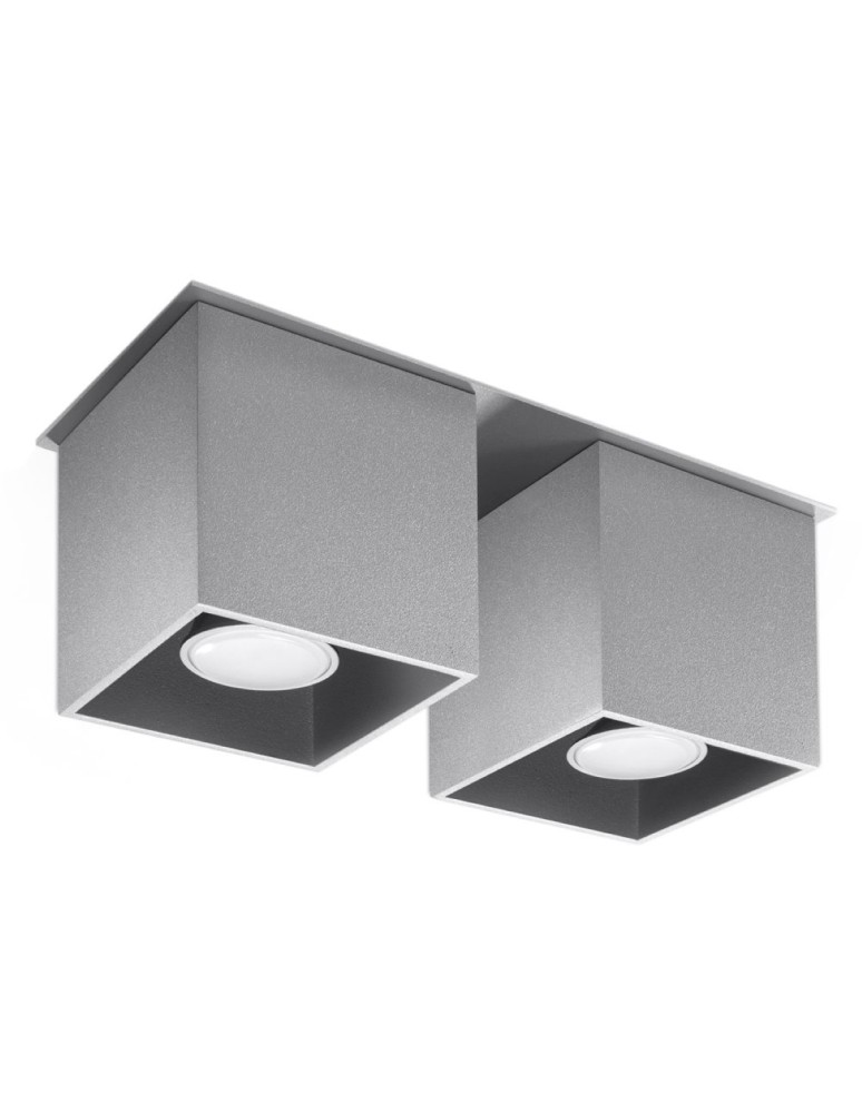 Sollux Plafon QUAD 2 szary SL.0064