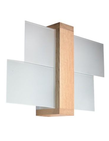 Sollux Kinkiet FENIKS 1 naturalne drewno SL.0077