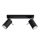 Sollux Plafon RING 2 czarny SL.0092 Sollux Plafon RING 2 czarny SL.0092