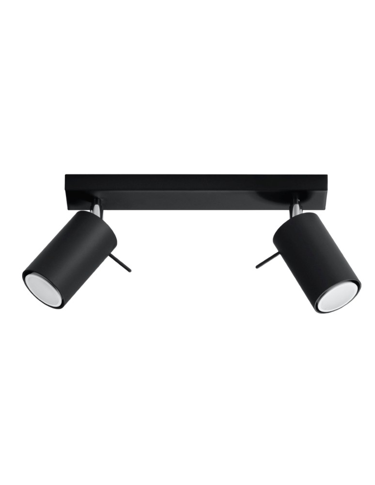 Sollux Plafon RING 2 czarny SL.0092 Sollux Plafon RING 2 czarny SL.0092