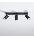 Lampy sufitowe - Sollux Plafon RING 3L czarny SL.0093 - product 2