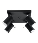 Sollux Plafon RING 4 czarny SL.0094 Sollux Plafon RING 4 czarny SL.0094