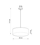 Sollux Lampa wisząca ARENA 35 szara SL.0116 Sollux Lampa wisząca ARENA 35 szara SL.0116