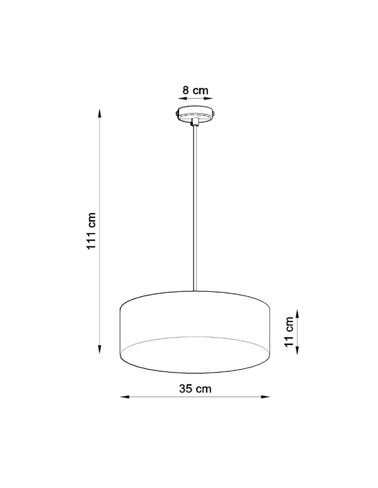 Sollux Lampa wisząca ARENA 35 szara SL.0116 Sollux Lampa wisząca ARENA 35 szara SL.0116