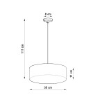 Sollux Lampa wisząca ARENA 35 biała SL.0117 Sollux Lampa wisząca ARENA 35 biała SL.0117