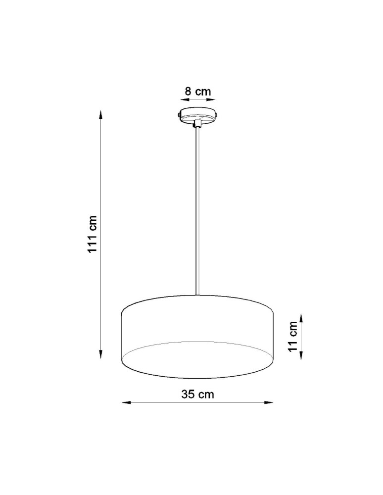 Sollux Lampa wisząca ARENA 35 biała SL.0117 Sollux Lampa wisząca ARENA 35 biała SL.0117