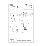 Sollux Plafon LOBO czarny SL.0207 Sollux Plafon LOBO czarny SL.0207