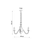 Żyrandole - Sollux Żyrandol MINERWA 3 biały SL.0213 - product 4