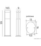 Lampy ogrodowe stojące - SU-MA ELIS TO 3902-H 650 BL Stojąca - product 5