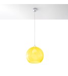 Sollux Lampa wisząca BALL żółta SL.0252 Sollux Lampa wisząca BALL żółta SL.0252