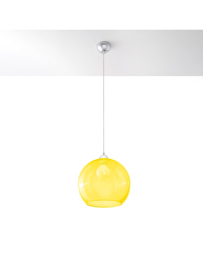 Sollux Lampa wisząca BALL żółta SL.0252 Sollux Lampa wisząca BALL żółta SL.0252