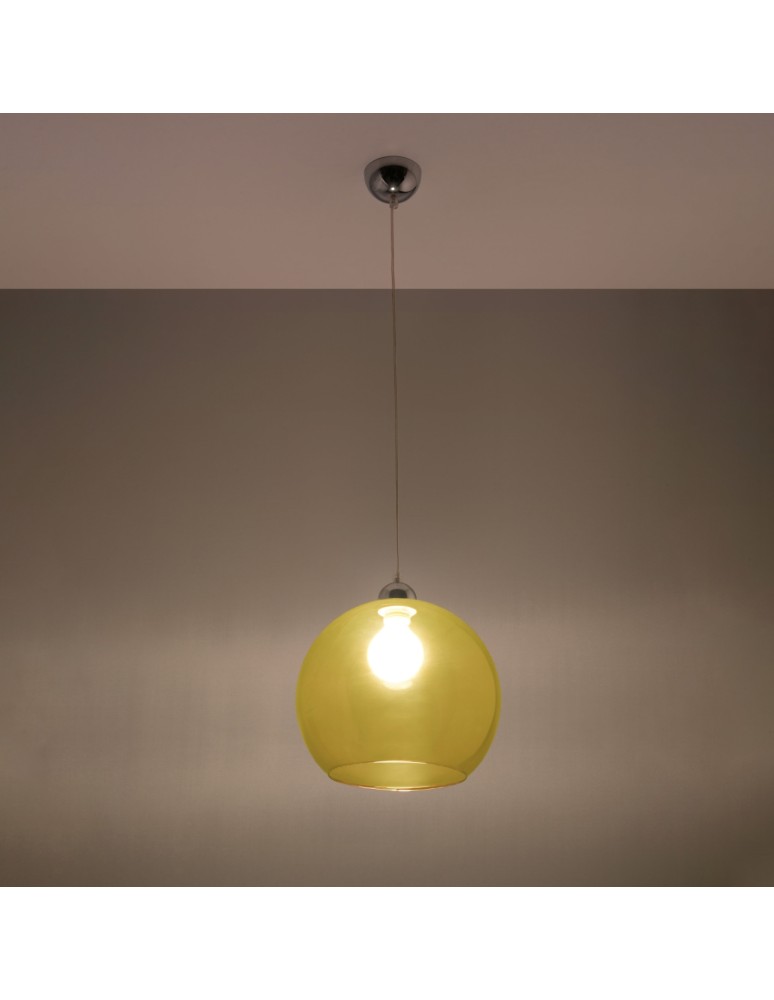 Sollux Lampa wisząca BALL żółta SL.0252 Sollux Lampa wisząca BALL żółta SL.0252