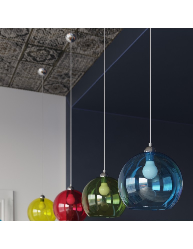 Sollux Lampa wisząca BALL żółta SL.0252 Sollux Lampa wisząca BALL żółta SL.0252