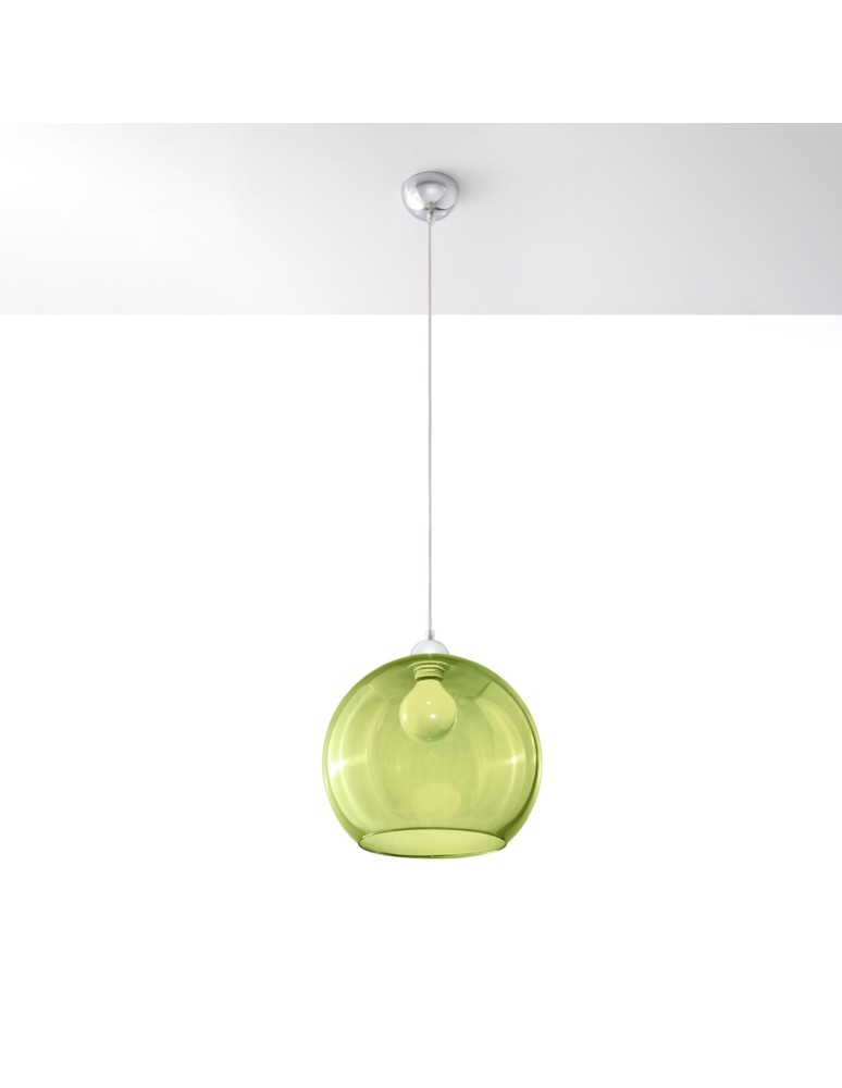 Sollux Lampa wisząca BALL zielona SL.0254 Sollux Lampa wisząca BALL zielona SL.0254