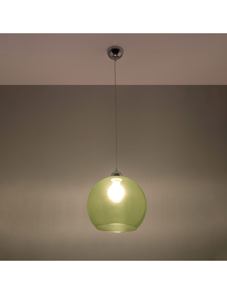 Sollux Lampa wisząca BALL zielona SL.0254 Sollux Lampa wisząca BALL zielona SL.0254