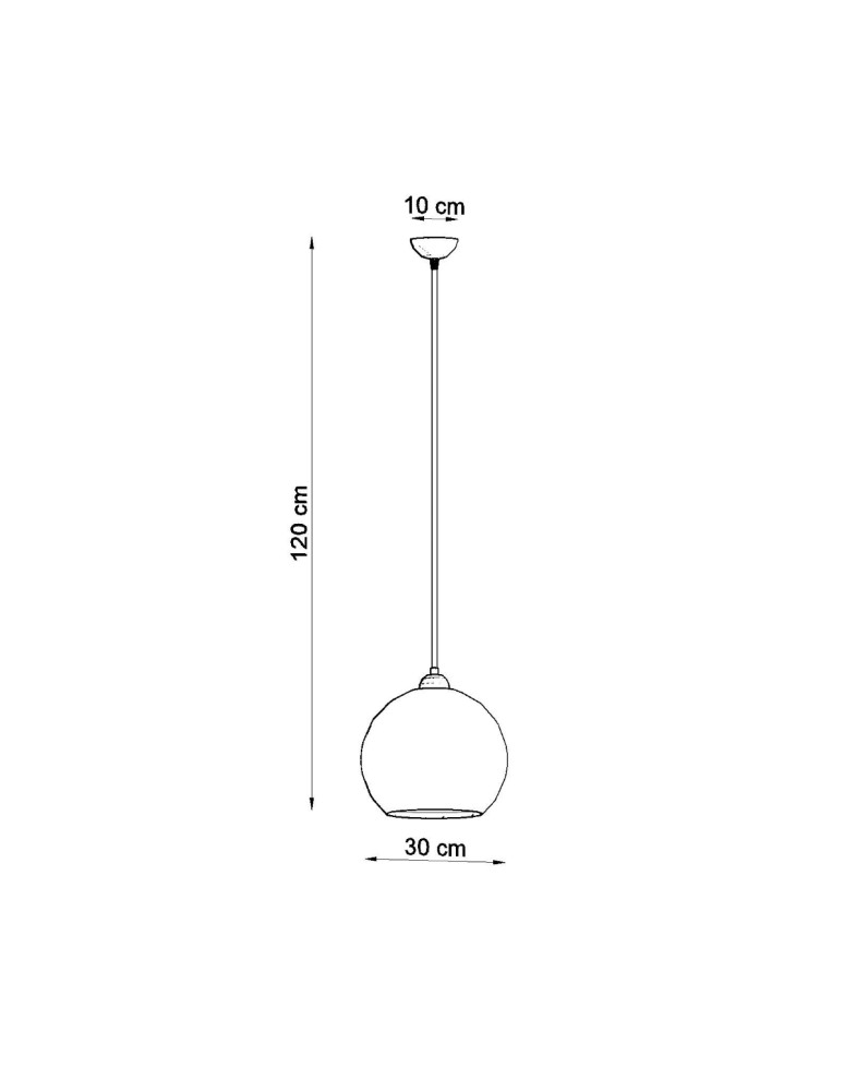 Sollux Lampa wisząca BALL zielona SL.0254 Sollux Lampa wisząca BALL zielona SL.0254