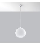 Sollux Lampa wisząca BALL biała SL.0256 Sollux Lampa wisząca BALL biała SL.0256