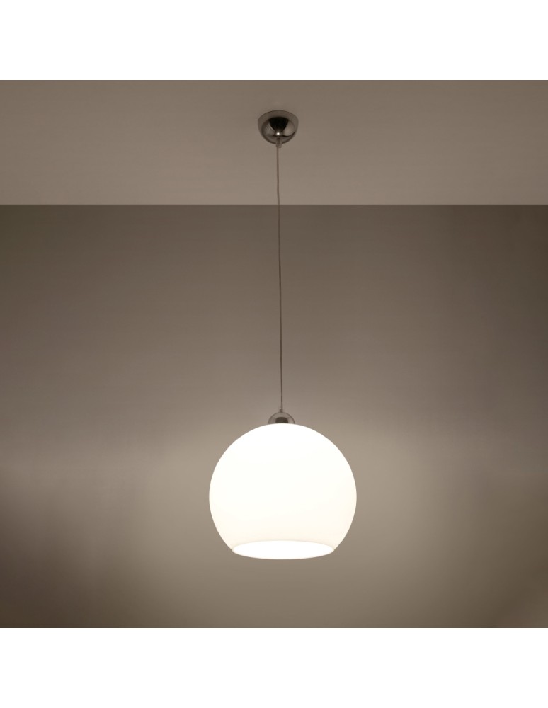 Sollux Lampa wisząca BALL biała SL.0256 Sollux Lampa wisząca BALL biała SL.0256