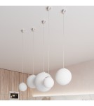 Lampy wiszące - Sollux Lampa wisząca UGO 40 chrom SL.0265 - product 6