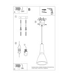 Sollux Lampa wisząca EMPOLI SL.0280 Sollux Lampa wisząca EMPOLI SL.0280