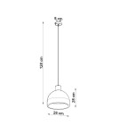 Lampy wiszące - Sollux Lampa wisząca DAMASO SL.0281 - product 4