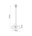 Sollux Lampa wisząca AFRA SL.0282 Sollux Lampa wisząca AFRA SL.0282