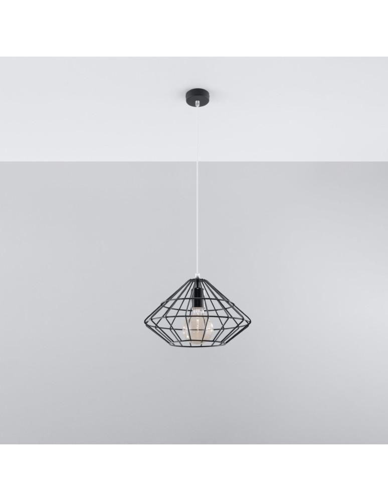 Sollux Lampa wisząca UMBERTO czarna SL.0294 Sollux Lampa wisząca UMBERTO czarna SL.0294