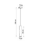 Sollux Lampa wisząca LAGOS 1 biały SL.0323 Sollux Lampa wisząca LAGOS 1 biały SL.0323