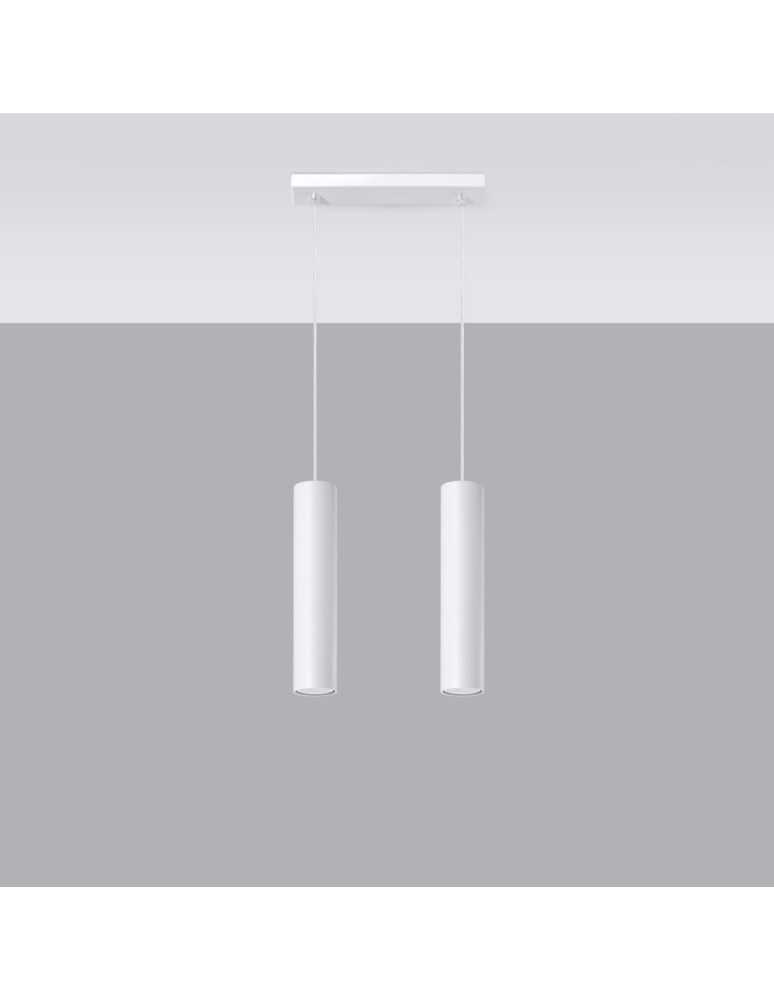 Sollux Lampa wisząca LAGOS 2 biały SL.0324 Sollux Lampa wisząca LAGOS 2 biały SL.0324