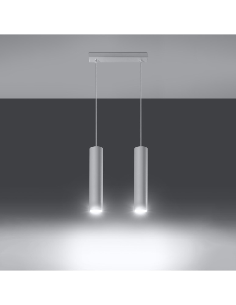 Sollux Lampa wisząca LAGOS 2 biały SL.0324 Sollux Lampa wisząca LAGOS 2 biały SL.0324