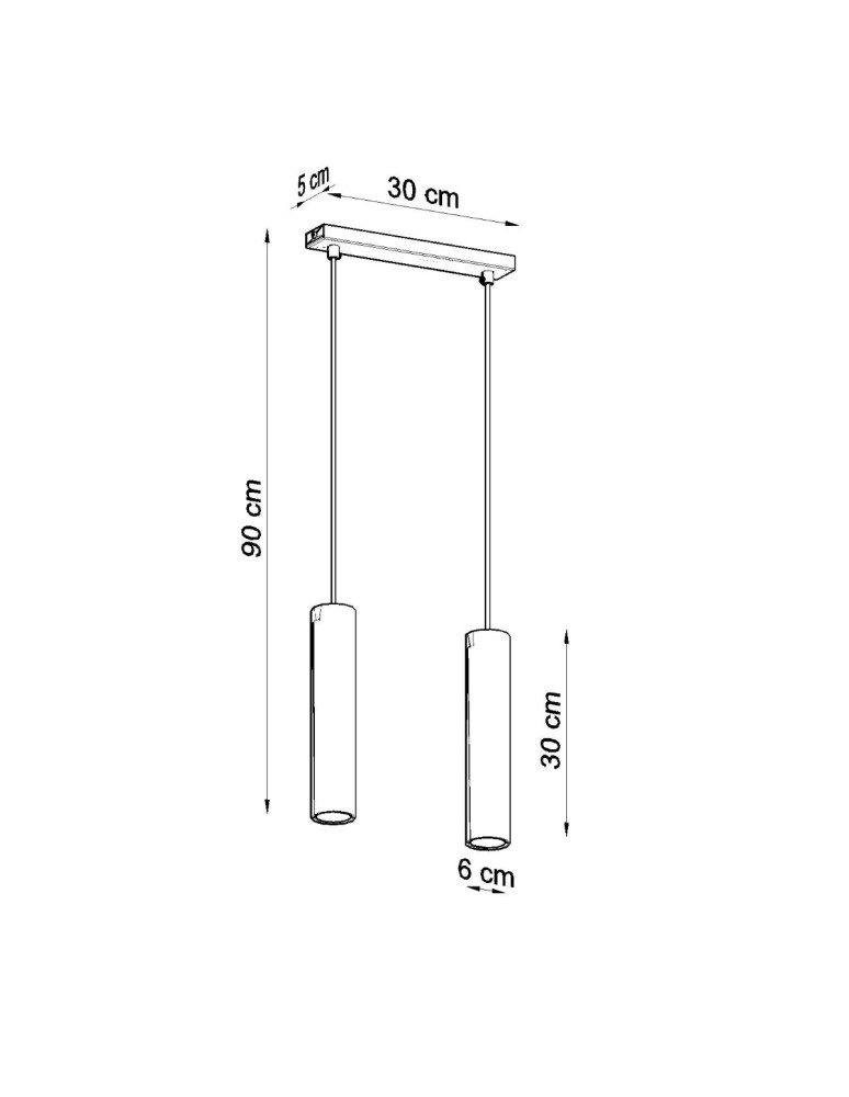 Sollux Lampa wisząca LAGOS 2 biały SL.0324 Sollux Lampa wisząca LAGOS 2 biały SL.0324