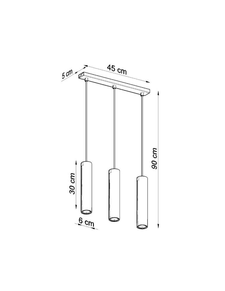 Sollux Lampa wisząca LAGOS 3L biały SL.0325 Sollux Lampa wisząca LAGOS 3L biały SL.0325