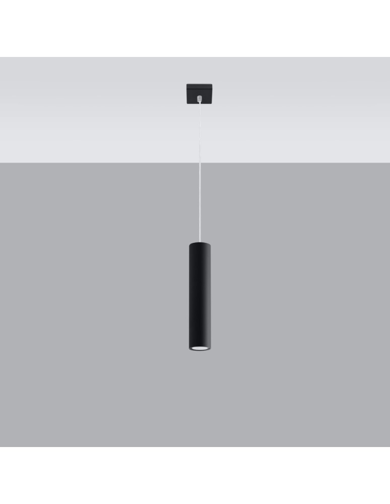 Sollux Lampa wisząca LAGOS 1 czarny SL.0327 Sollux Lampa wisząca LAGOS 1 czarny SL.0327