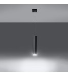 Sollux Lampa wisząca LAGOS 1 czarny SL.0327 Sollux Lampa wisząca LAGOS 1 czarny SL.0327