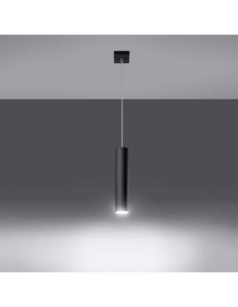 Sollux Lampa wisząca LAGOS 1 czarny SL.0327 Sollux Lampa wisząca LAGOS 1 czarny SL.0327
