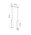 Sollux Lampa wisząca LAGOS 2 czarny SL.0328 Sollux Lampa wisząca LAGOS 2 czarny SL.0328
