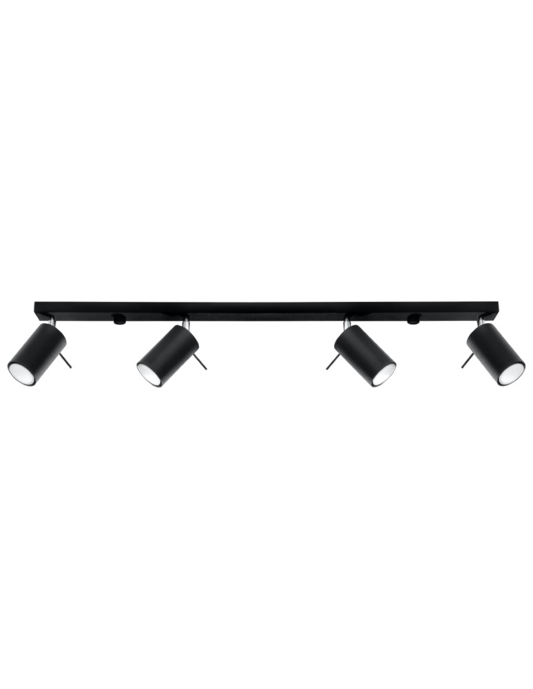 Sollux Plafon RING 4L czarny SL.0332 Sollux Plafon RING 4L czarny SL.0332