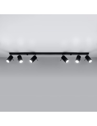 Sollux Plafon RING 6L czarny SL.0334 - product 2