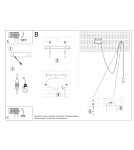 Lampy wiszące - Sollux Lampa wisząca EDISON 1 LONG czarny SL.0369 - product 5