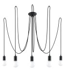 Sollux Żyrandol EDISON 5 czarny SL.0371 Sollux Żyrandol EDISON 5 czarny SL.0371