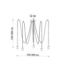 Sollux Żyrandol EDISON 5 czarny SL.0371 Sollux Żyrandol EDISON 5 czarny SL.0371