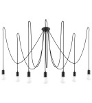Sollux Żyrandol EDISON 7 czarny SL.0372 Sollux Żyrandol EDISON 7 czarny SL.0372