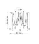 Sollux Żyrandol EDISON 7 czarny SL.0372 Sollux Żyrandol EDISON 7 czarny SL.0372