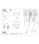 Sollux Żyrandol EDISON 7 czarny SL.0372 Sollux Żyrandol EDISON 7 czarny SL.0372