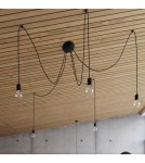Sollux Żyrandol EDISON 7 czarny SL.0372 Sollux Żyrandol EDISON 7 czarny SL.0372